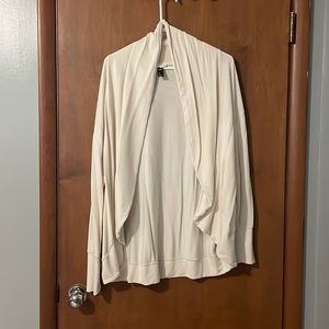 GapFit Cream Cocoon Wrap Cardigan M